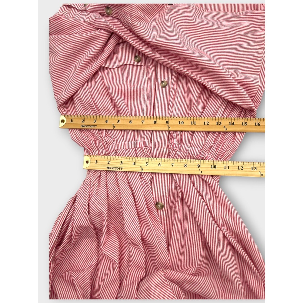 Free People Long Sleeve Tunic Shirt Dress Red Size S Old Money Picnic Americana - Picture 15 of 16